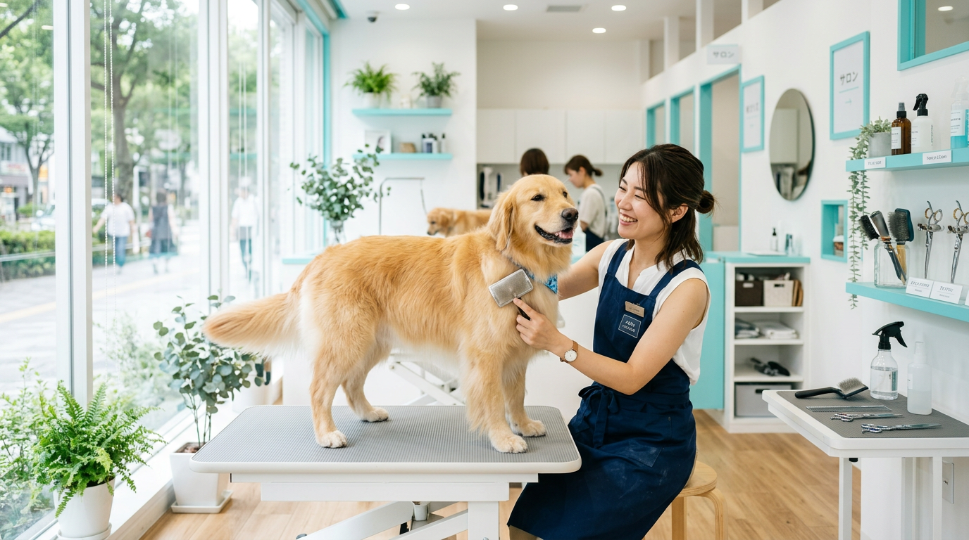 オーナーとワンちゃんの幸せな時間